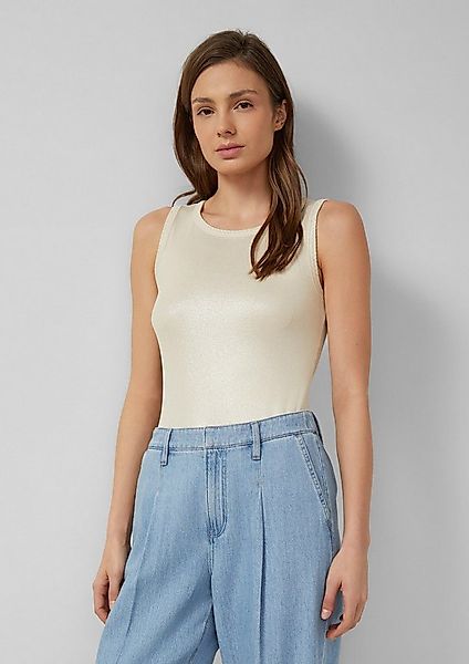 s.Oliver Muscleshirt T-Shirt Ripptop mit Coating günstig online kaufen