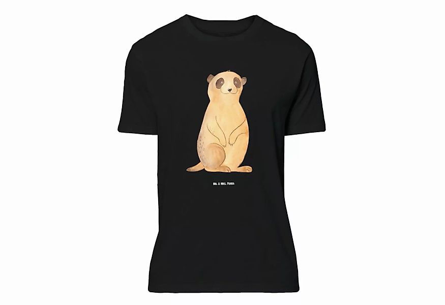Mr. & Mrs. Panda T-Shirt Erdmännchen - Schwarz - Geschenk, Traveling, Fraue günstig online kaufen