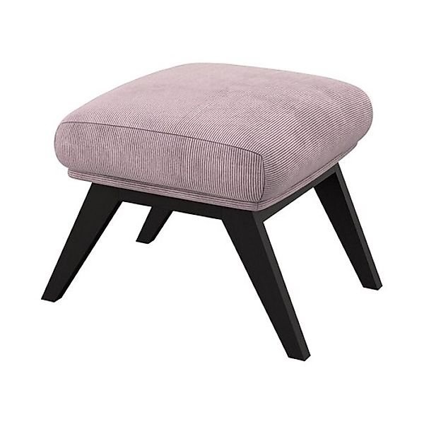 FLEXLUX Polsterhocker »Adria«, Fuß schwarz, Fußhocker für Ohrensessel günstig online kaufen