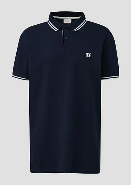 s.Oliver Kurzarmshirt Poloshirt mit Kontrastdetails Kontrast-Details günstig online kaufen