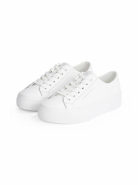 Calvin Klein Jeans Plateausneaker "VULC FLATFORM LOW MG LTH", Schnürschuh, günstig online kaufen