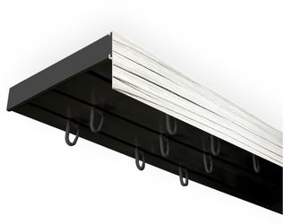 SN DECO GROUP Gardinenschiene "Vorhangschiene SH (1) mit Blende 5 cm" 3 läu günstig online kaufen