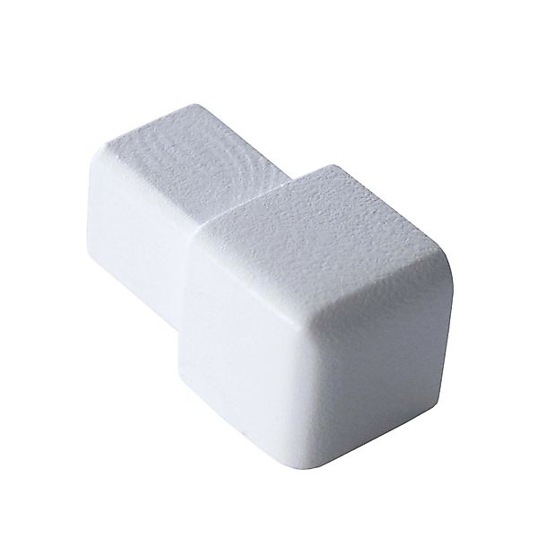 Dalsys Endstück Quadratprofil 10mm Alu Eloxiert Weiß Eckstücke günstig online kaufen