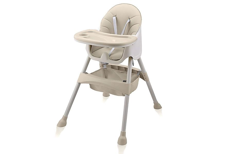 Baby Vivo Hochstuhl Design 2in1 Kinderhochstuhl - Oscar in Beige günstig online kaufen