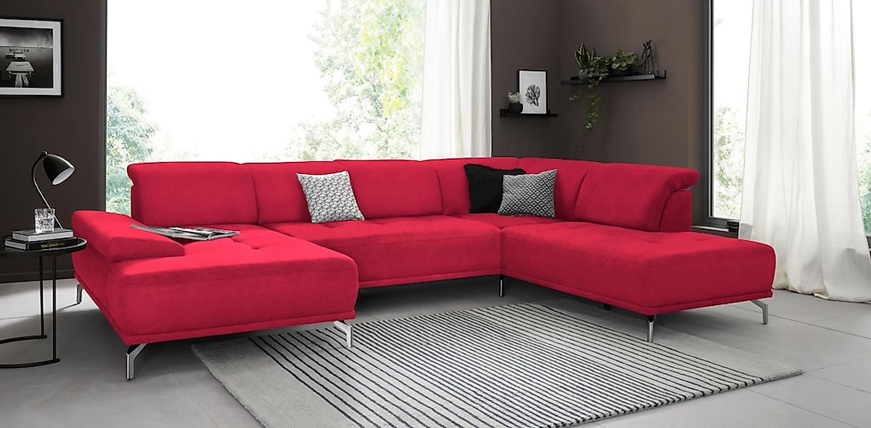 Places of Style Wohnlandschaft "Caluna", Inkl.Sitztiefenverstellung, wahlwe günstig online kaufen