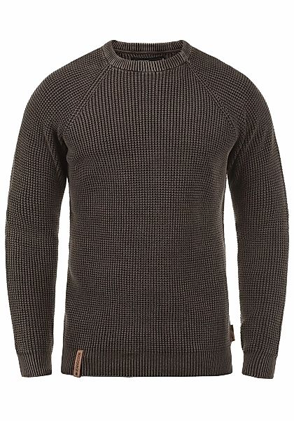 Indicode Strickpullover IDRockford Strickpulli in Waffelstrick-Optik günstig online kaufen