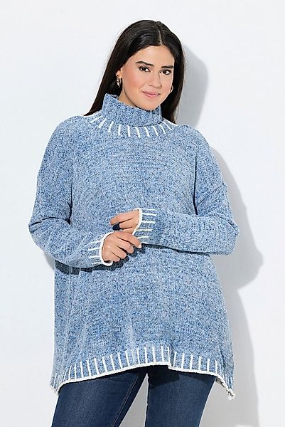 Ulla Popken Rollkragenpullover Pullover Chenille Oversized Stehkragen Langa günstig online kaufen