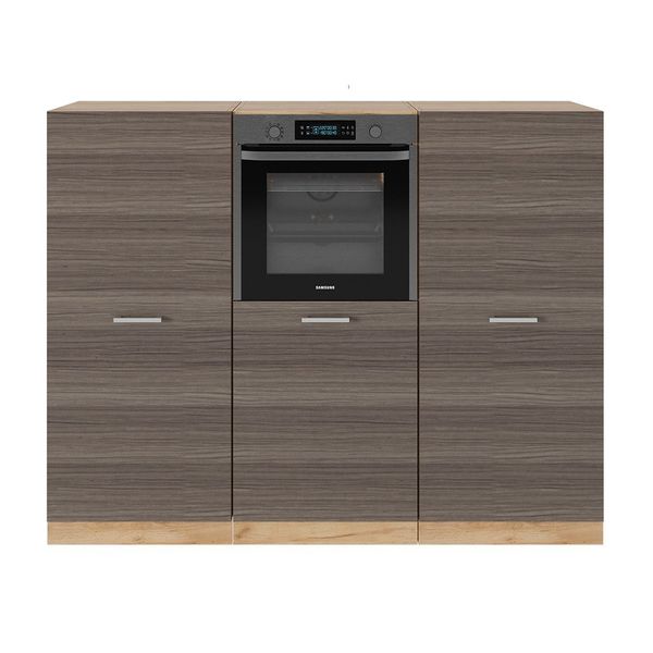 Vicco Küchenzeile R-Line, Edelgrau/Goldkraft Eiche, 180 günstig online kaufen