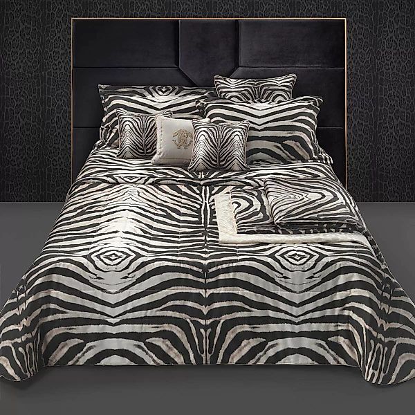 Roberto Cavalli Mako-Satin Bettwäsche Mirror Zebra natural günstig online kaufen