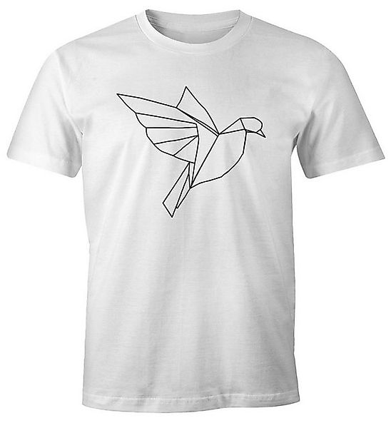 MoonWorks Print-Shirt Herren T-Shirt Polygon Origami günstig online kaufen