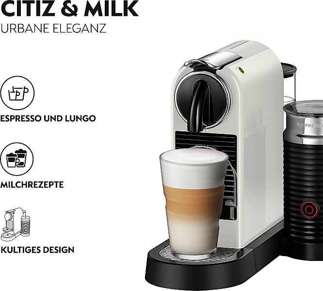 Nespresso Kapselmaschine »CITIZ EN 267.WAE von DeLonghi, White« günstig online kaufen