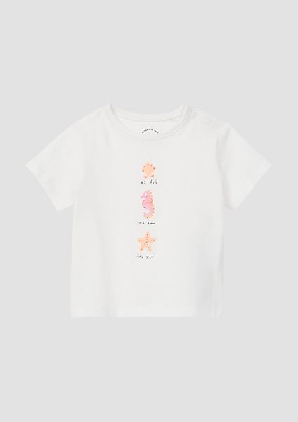 s.Oliver Kurzarmshirt T-Shirt aus Baumwolle mit günstig online kaufen