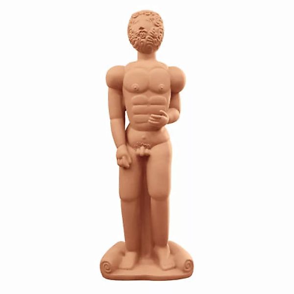 Skulptur Magna Graecia keramik orange braun / Bronzo - H 140 cm - Seletti - günstig online kaufen