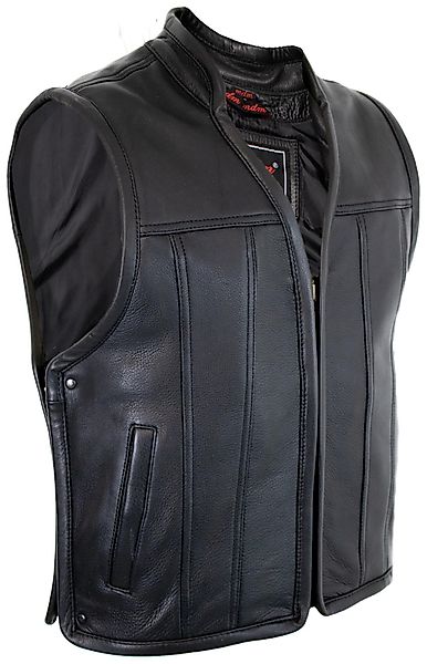 MDM Lederweste Herren Biker Lederweste mit günstig online kaufen