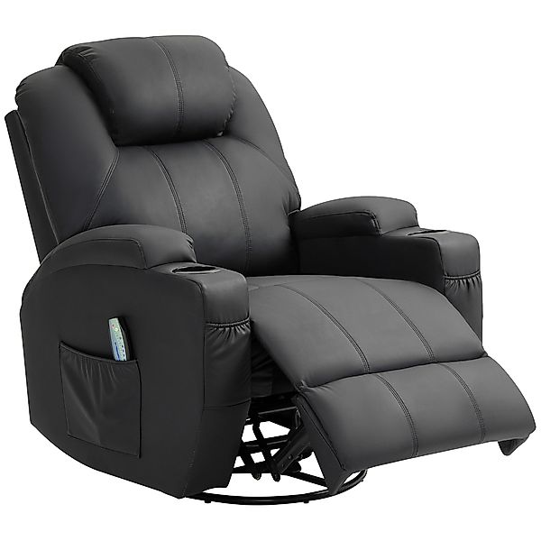 HOMCOM Massagesessel Komfort Deluxe, Elektrisch Fernsehsessel mit Liegefunk günstig online kaufen