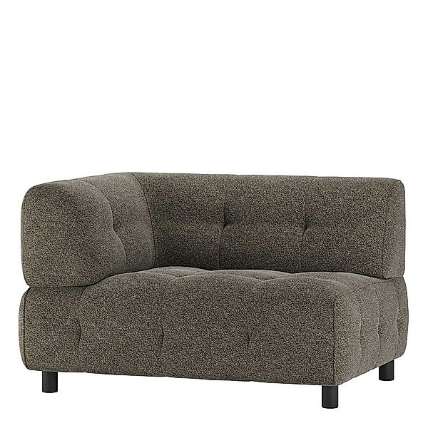 Modulsofa Ecke links in Blassgrün grob meliert 90 cm tief günstig online kaufen