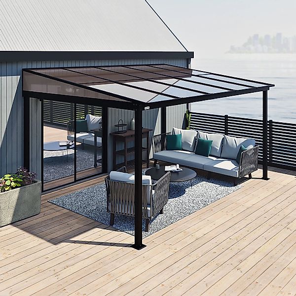 Sojag Terrassenüberdachung St. Barth Anthrazit 296 x 424 cm günstig online kaufen