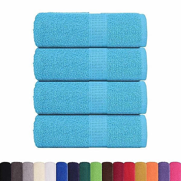 vidaXL Handtuch Seiftücher 4 Stk. Türkis günstig online kaufen