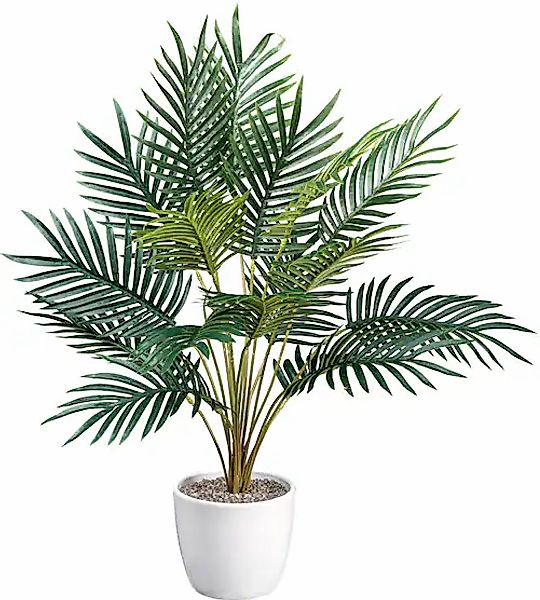 Creativ green Künstliche Zimmerpflanze »Arecapalme«, mit detailgetreuen Wed günstig online kaufen