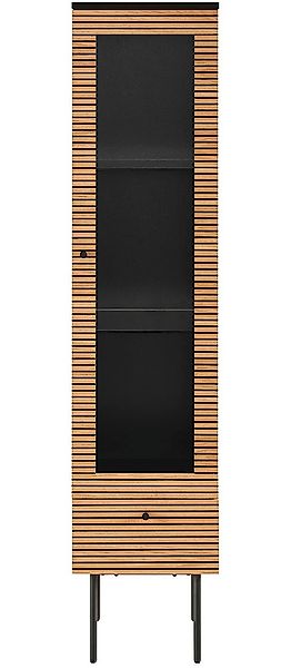 SalesFever Vitrine "Torsby Exquisite Vitrine für Stilbewusste", Eiche Echth günstig online kaufen