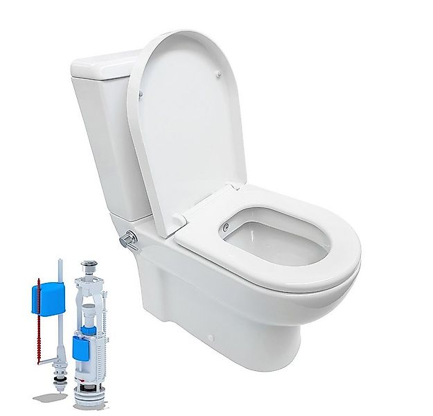 Belvit Tiefspül-WC BV-SW2001 KomplettSet, Stand-WC Taharet Kombination inkl günstig online kaufen