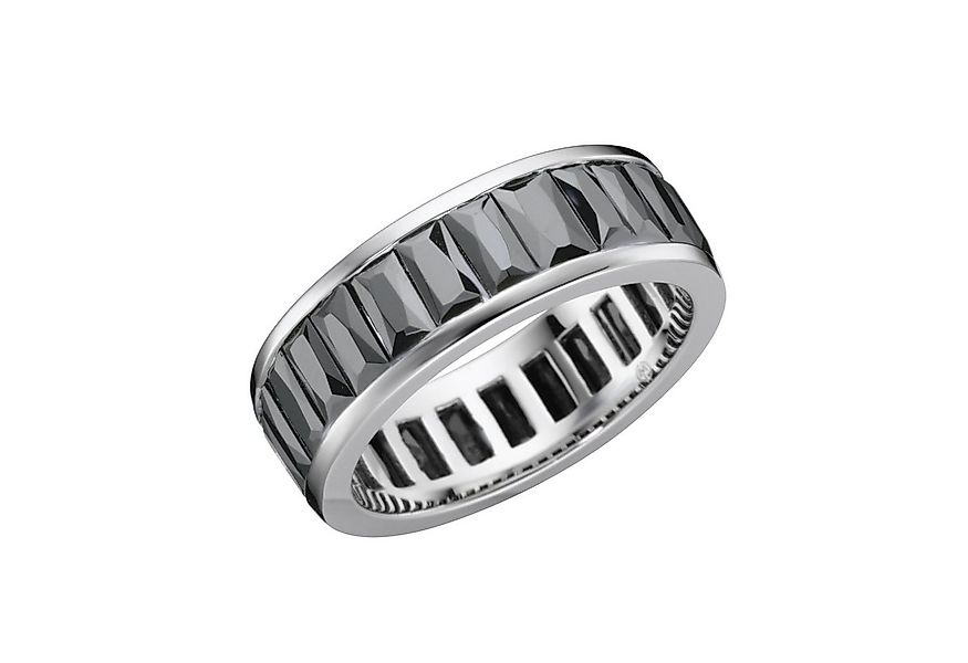 GIORGIO MARTELLO MILANO Silberring mit schwarzen Zirkonia, Silber 925 günstig online kaufen