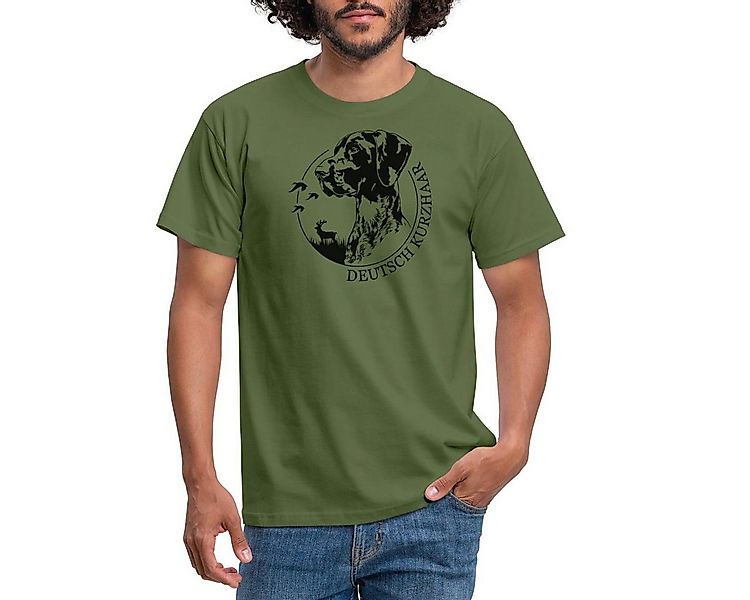 Spreadshirt T-Shirt Deutsch Kurzhaar Jagdhunde Portrait Hund Männer T-Shirt günstig online kaufen