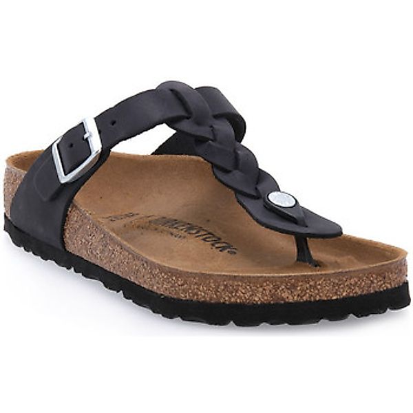 Birkenstock  Pantoffeln GIZEH BRAIDED BLK OILED CALZ S günstig online kaufen