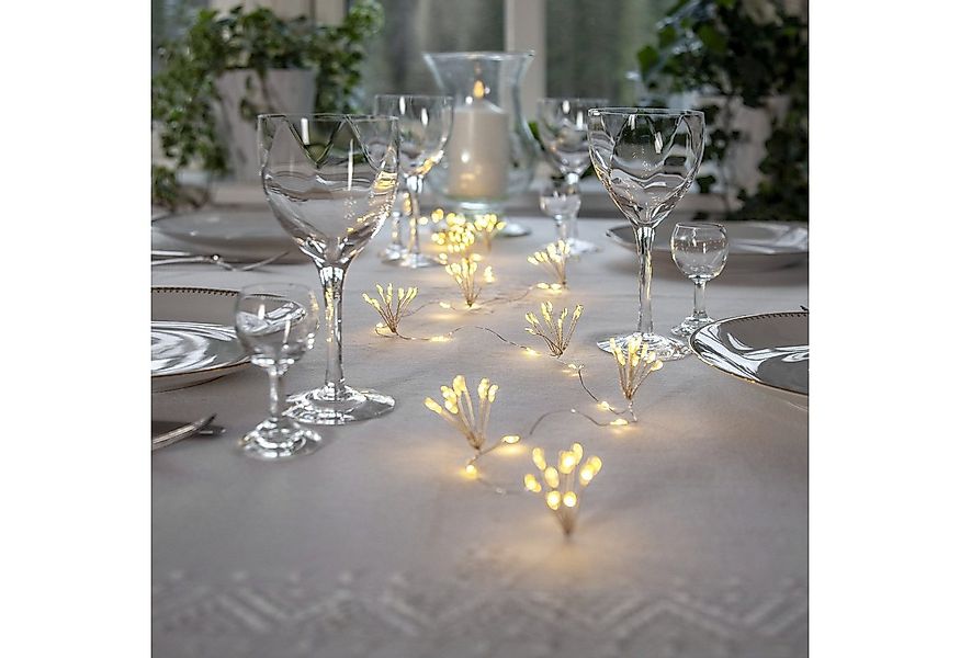 MARELIDA LED-Lichterkette Blume 120 Tautropfen LED 10 Blüten Dekolicherkett günstig online kaufen