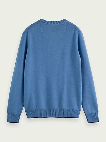 Scotch & Soda Contrast trimmed cashmere crewneck sweater günstig online kaufen