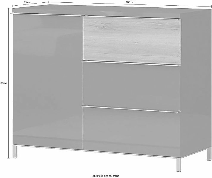 Places of Style Schubkastenkommode "Onyx Kommode Schrank Wäscheschrank", UV günstig online kaufen