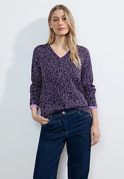 Bluse mit Minimalprint günstig online kaufen
