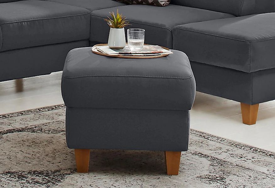 Home affaire Polsterhocker "Palmera, B: 58 cm" mit Stauraum, Federkern günstig online kaufen