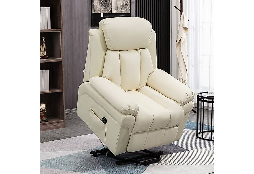 HOMCOM Massagesessel Elektrischer Aufstehsessel, Fernsehsessel mit Seitenta günstig online kaufen