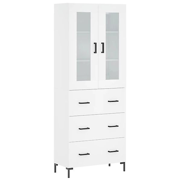 vidaXL Highboard Weiß 69,5x34x180 cm Holzwerkstoff 3198401 günstig online kaufen