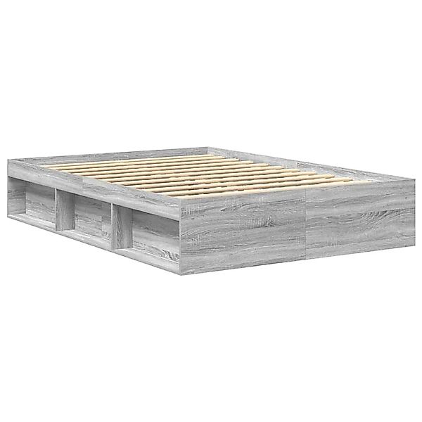 vidaXL Bettgestell Grau Sonoma 120x200 cm 3203857 günstig online kaufen