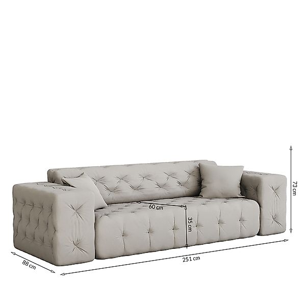 Fun Möbel Sofa Sofa Designersofa CHANTAL günstig online kaufen