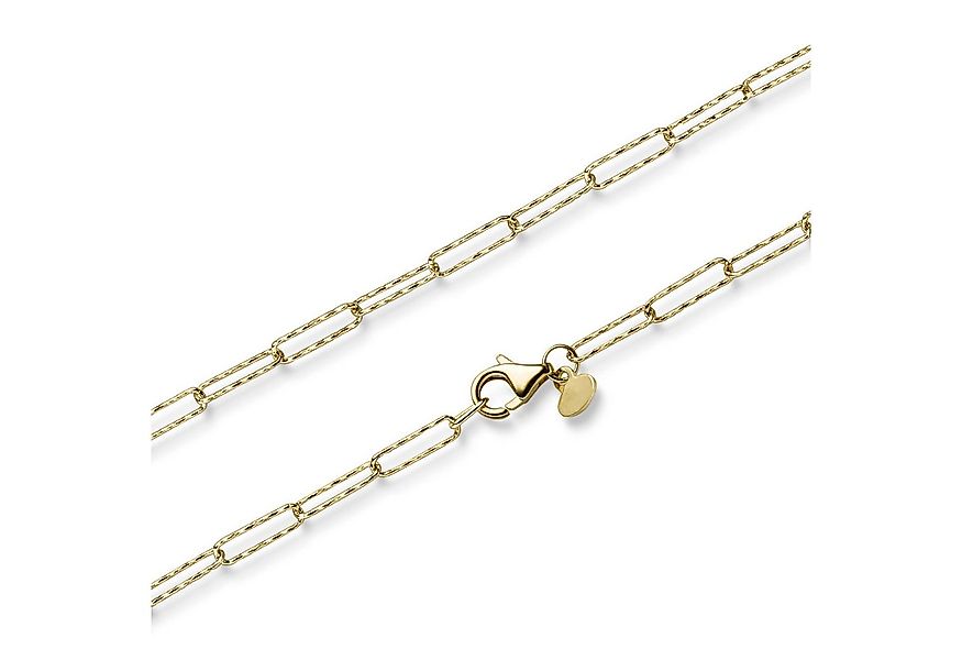 HOPLO Goldkette Goldkette Paper Clip Kette Armkette 2,5 mm 19 cm 585 - 14 K günstig online kaufen