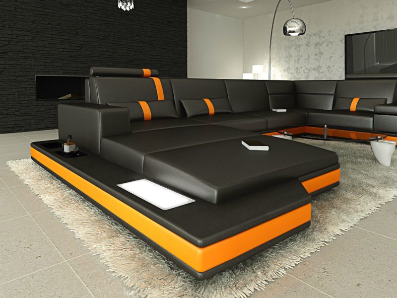 Sofa Dreams Wohnlandschaft Ledersofa Ledercouch Messana günstig online kaufen