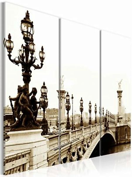 artgeist Wandbild Romantischer Spaziergang in Paris braun-kombi Gr. 60 x 40 günstig online kaufen