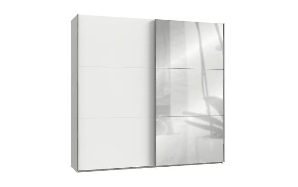 Schwebetürenschrank 2trg mit 1 Spiegel LEVEL36 A von WIMEX Weiß günstig online kaufen