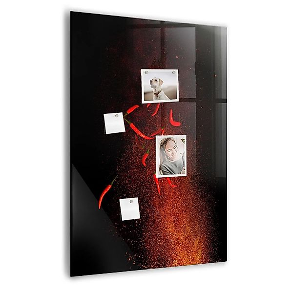 Tulup Magnettafel Aus Glas Scharfe Paprika 70x100 cm Whiteboard Magnetisch günstig online kaufen