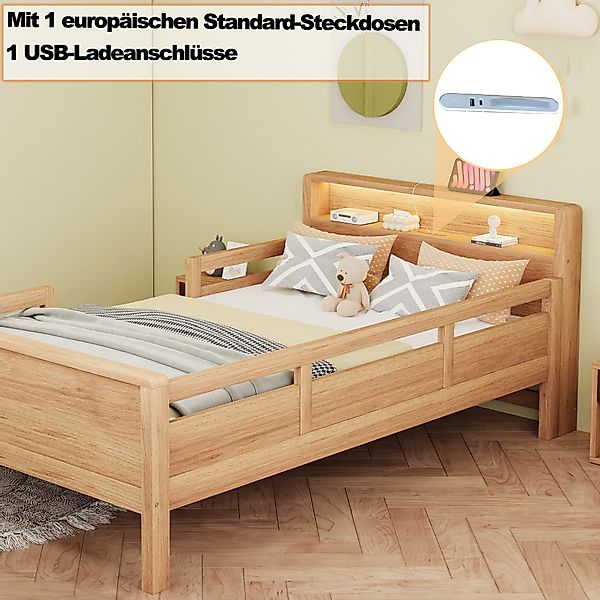 REDOM Kinderbett mit USB- und Type-C-Steckdosen, günstig online kaufen
