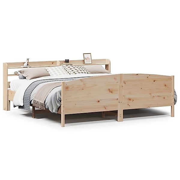 vidaXL Massivholzbett ohne Matratze 200x200 cm Kiefer 3306954 günstig online kaufen