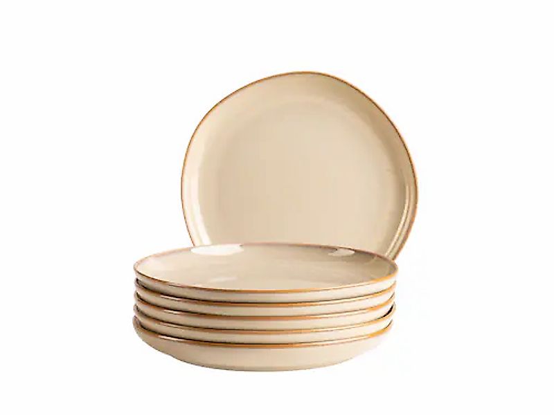 MÄSER Dessertteller »Cordelia, Teller-Set aus Steinzeug«, (Set, 6 St.), Ges günstig online kaufen