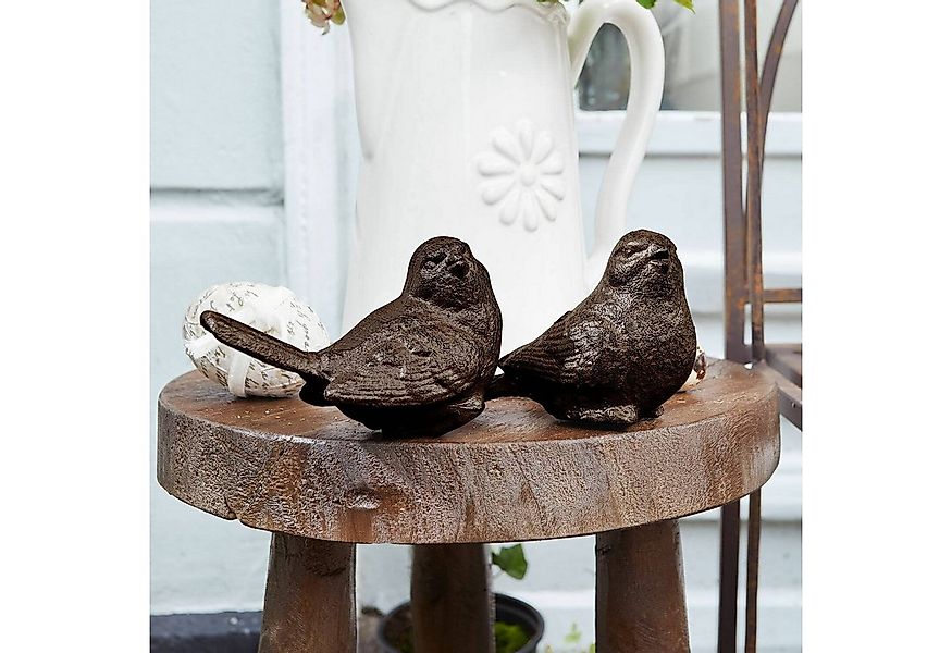Mirabeau Dekofigur Deko-Vogel 2er Set Birdy braun günstig online kaufen
