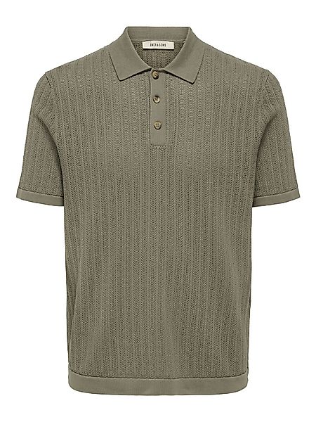 Only & Sons Herren Poloshirt ONSMOON REG 12 SS POLO KNIT - Regular Fit günstig online kaufen