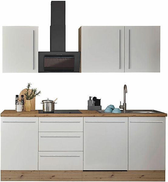 KOCHSTATION Küchenzeile "Florida", Breite 220 cm, Softclose für Türen und S günstig online kaufen