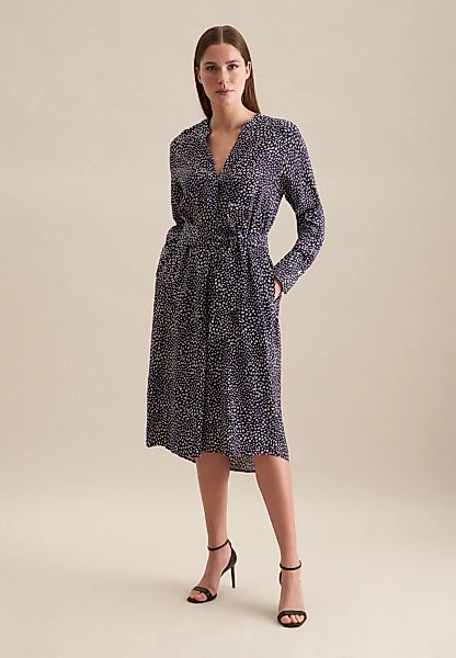 seidensticker Sommerkleid "Schwarze Rose" 1/1 Kragen Druck günstig online kaufen