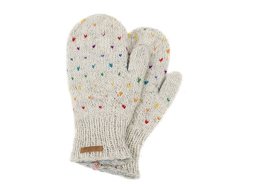 McRon Fäustlinge Modell Nadeen Regenbogen gefüttert mit Fleece, hoher Schur günstig online kaufen